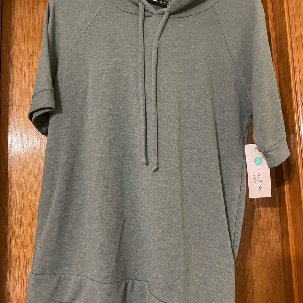 Staccato Gray Hooded Top